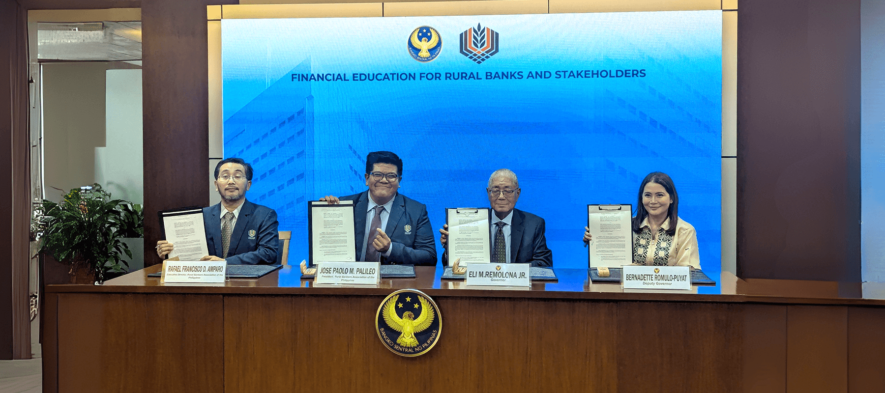 RBAP and BSP sign MOA to train rural bank officers, staff, and stakeholders